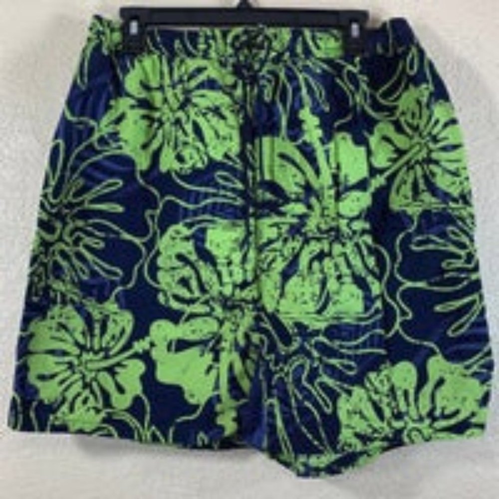 Sand & Sun Men's Shorts Blue Green L Swim Trunks